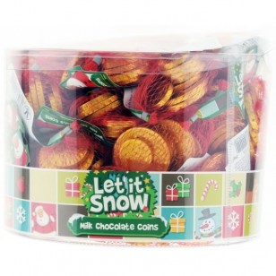 Let It Snow Milk Chocolate Coins 60 X 25g Suitable Vegetarian Let It Snow Milk Chocolate Coins 60 X 25g Suitable Vegetarian